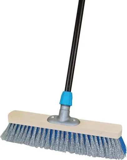 "Scraper broom with telescopic handle 1.30 m image"