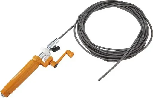 "Pipe cleaning shaft with crank drive image"