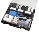 PVC and vinyl repair kit including wax melter