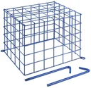 Protective cage for vole self-shooting device