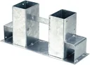 Wood stack holder, hot-dip galvanized
