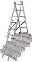 CORDA multi-purpose ladder 3x6 rungs stair version