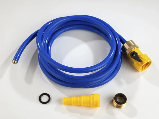 "Drain-clearing hose “Drain-clearing Power”, with nozzle, 2.5 m, blue/yellow image"