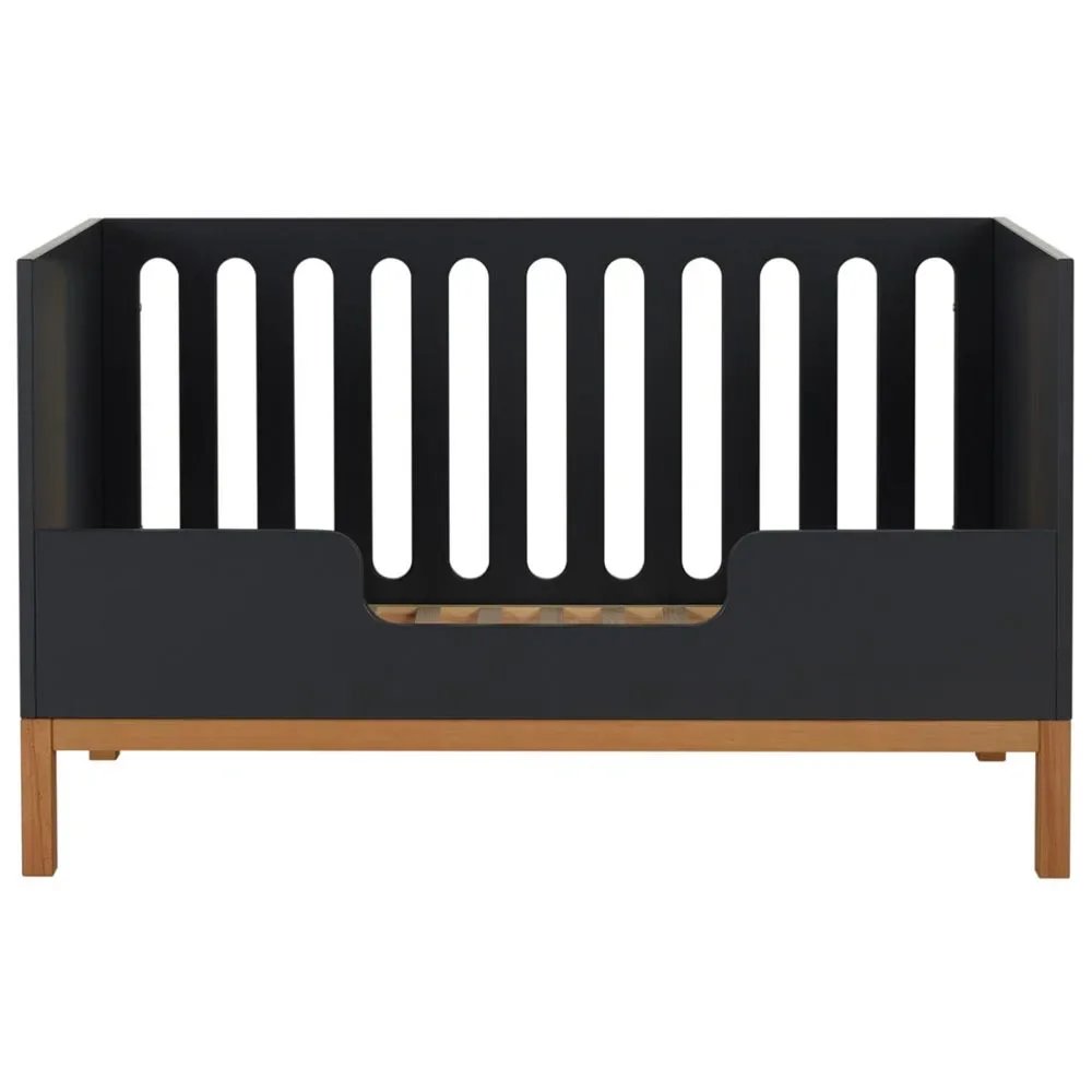 "Quax indigo conversion page baby bed / junior bed black image"