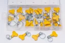 Handle hose clamps, 26-piece set, stainless steel, incl. box