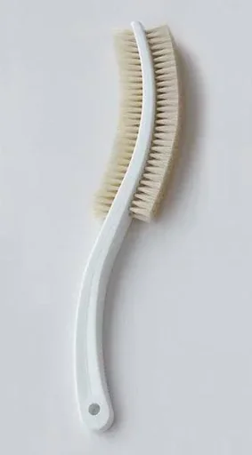 "Massage brush with natural hair bristles image"