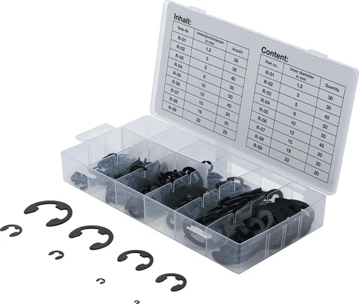 "E-circlip assortment 1.5-22 mm, 300 pieces image"