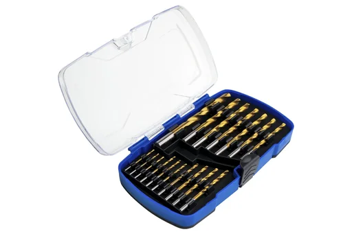 "Titanium HSS drill bit set, 17 pieces image"