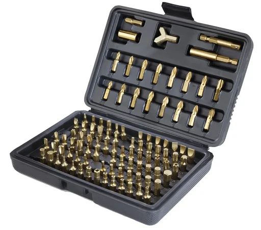 "Special bit set titanium coated, 100 pieces image"
