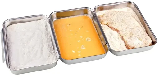 "Breading tray set, 3-piece image"