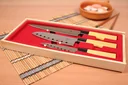 Knife set Asia in wooden case, 3 knives