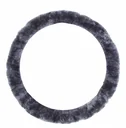 Lambskin steering wheel cover anthracite