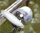 Rain and UV protection for LNBs of satellite systems