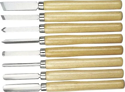 "Turning chisel set, 8 pieces image"