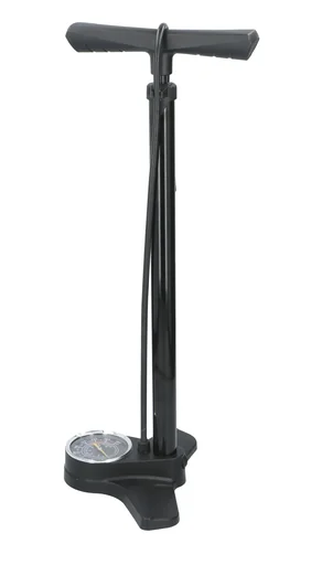 "Bicycle floor pump with pressure gauge image"