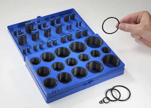 "O-ring assortment 420 pieces in a plastic box image"