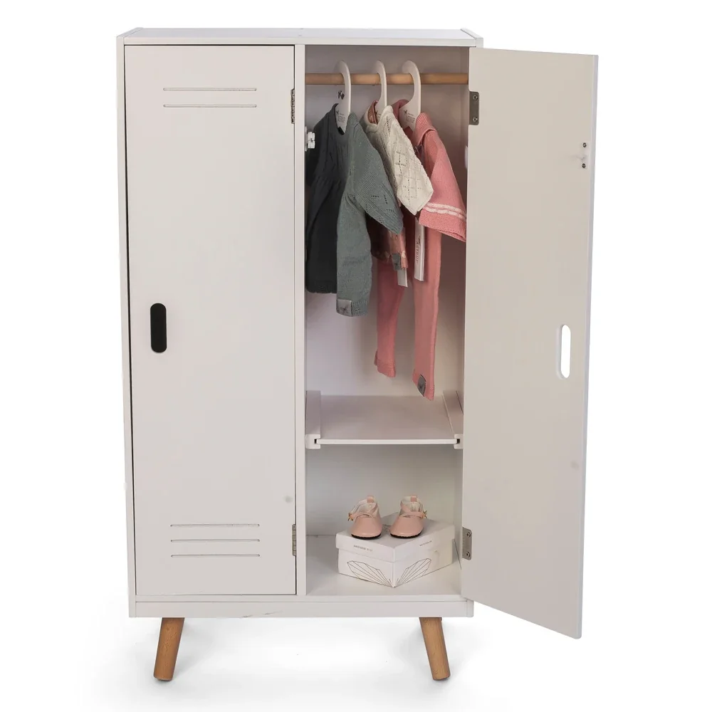"By Astrup Doll's Wardrobe Wood White image"