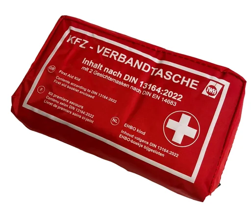 "Car first aid kit "red" DIN 13164:2022 image"
