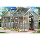 Aluminum greenhouse 11.73 m³ with 4 skylights