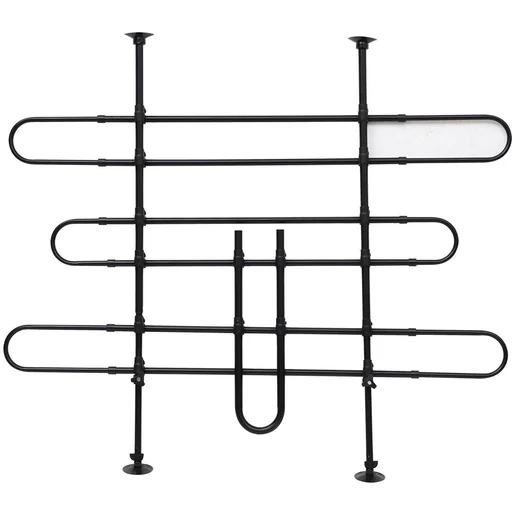 "Car dog guard, adjustable luggage guard (metal wire mesh) image"