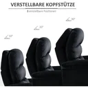 Recliner chair Relaxing chair with reclining function Headrest adjustable TV chair Recliner sofa Single sofa 155° tiltable TV chair