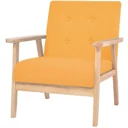 Armchair fabric yellow