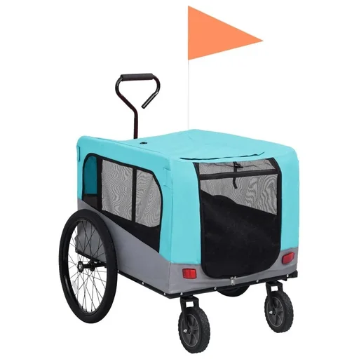 "Pet bike trailer 2-in-1 aanhange image"