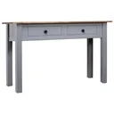 Wall table Panama Range 110x40x72 cm solid pine grey