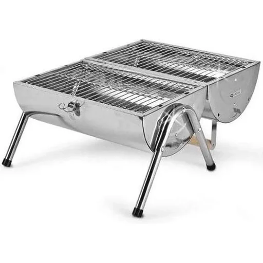 "BBQ Collection Charcoal Grill - Cylinder - Chrome image"