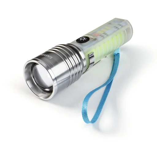 "Power flashlight with fluorescent handle, rechargeable image"