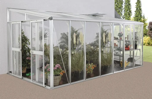 "Pavilion retrofit kit for greenhouse Helena 11900, color aluminum image"