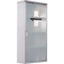 Medicine cabinet with 4 shelves silver