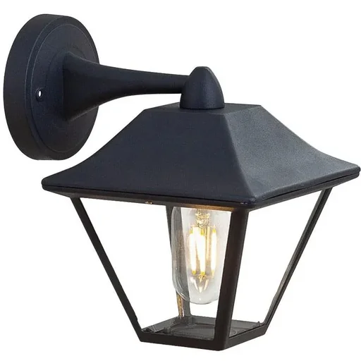 "VT-843 Classic Wall Light - 1 Light - Black - IP44 image"