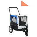 2-in-1 pet bike carrier on the handlebar