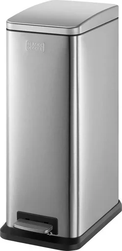 "Pedal bin - 20L - stainless steel - soft close - loose inner bucket image"