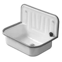 Sink steel - white enamelled