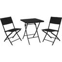 Pro Garden 3-piece garden furniture set - black