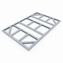Foundation floor frame 5x8 for Lean To 58