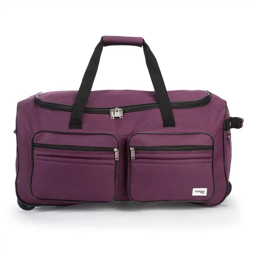 "Travel bag with trolley function - 85L - Purple - Trolley bag image"