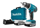 Cordless impact drill HP457DWE10, 18 Volt - 2-speed, Li-Ion with 74-piece accessories