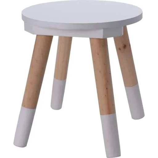 "KidCollection Stool - White - 26 cm image"