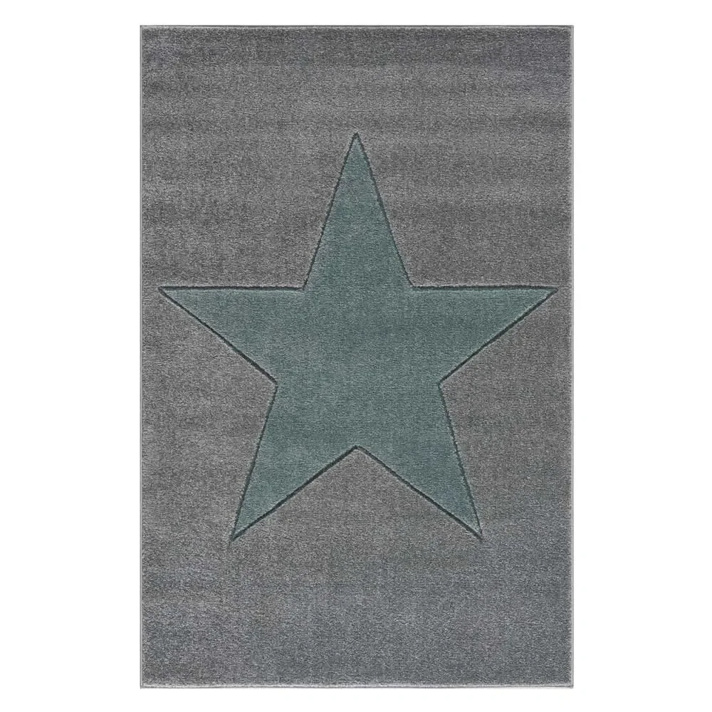 "Livone children's carpet Stern Mint on gray, Carpet size: 160 x 230 cm image"