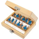 12-piece 8 mm TCT milling cutter set
