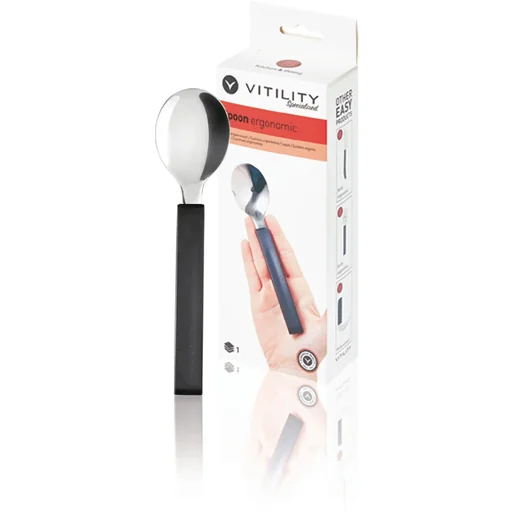 "Cutlery - Spoon Ergonomic Black/Aluminum image"