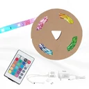 RGB LED strip, 10m, power supply 24V, 1A, dimmable, self-adhesive