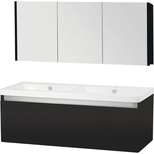 "Bathroom furniture Stripe 120cm - black image"