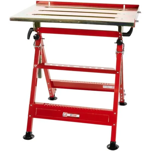 "Adjustable steel workbench - max. 150 kg - easy to transport image"