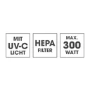 Mite handheld vacuum cleaner with UV-C light