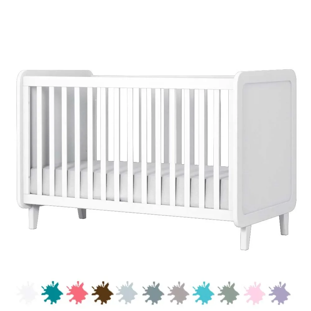"Laurette baby bed 70 x 140 cm Accroche Coeur, Color: Bubble gum image"