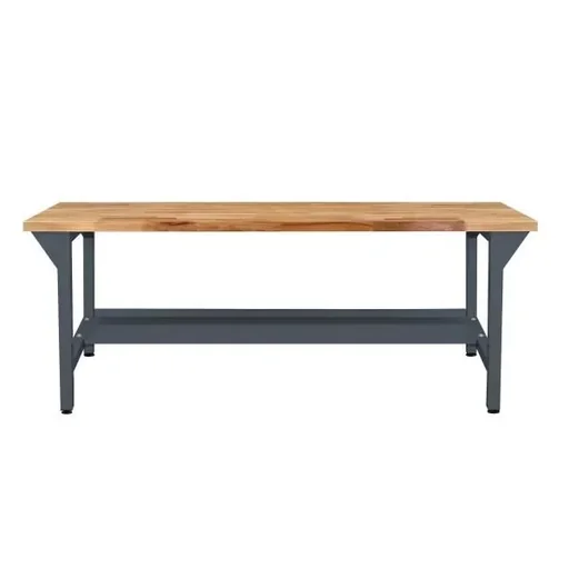 "Workbench / work table basic model, RAL7016, H850xD750xL1500mm image"